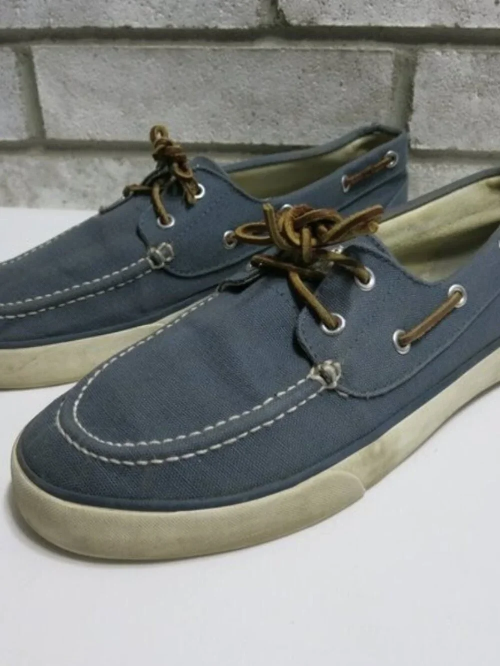 Polo Ralph Lauren Lander Canvas Boat Shoes Men's Casual Footwear Shoes Sz 11 D